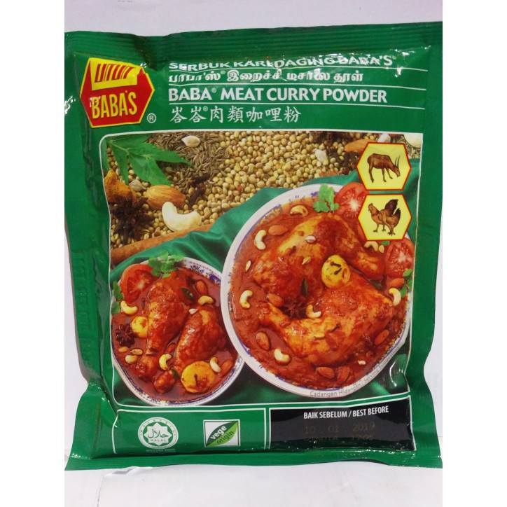 Bumbu Kari Babas Babas Meat Curry Powder 250gr India Shopee Indonesia