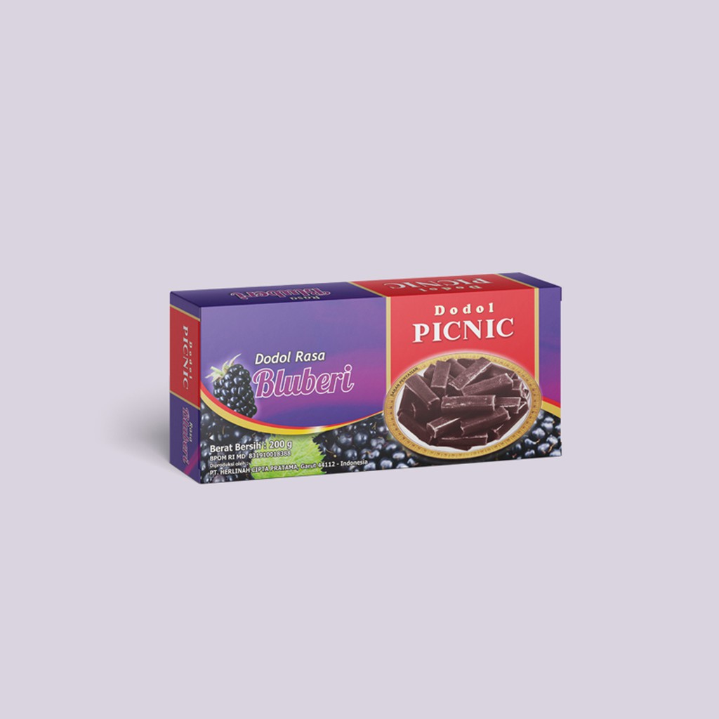 

Dodol Garut PICNIC Rasa Blueberry 200gr