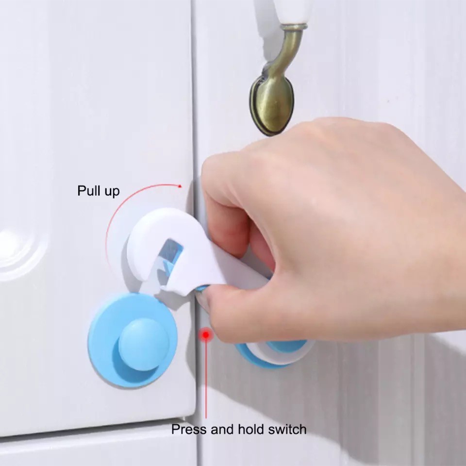 Kunci Pengaman Laci Pengaman Furniture / 3M Adhesive Child Lock