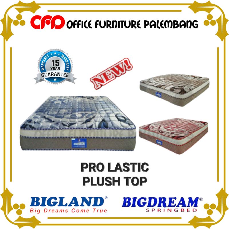 springbed bigland bigdream pro lastic plush top matras kasur spring bed tempat tidur murah