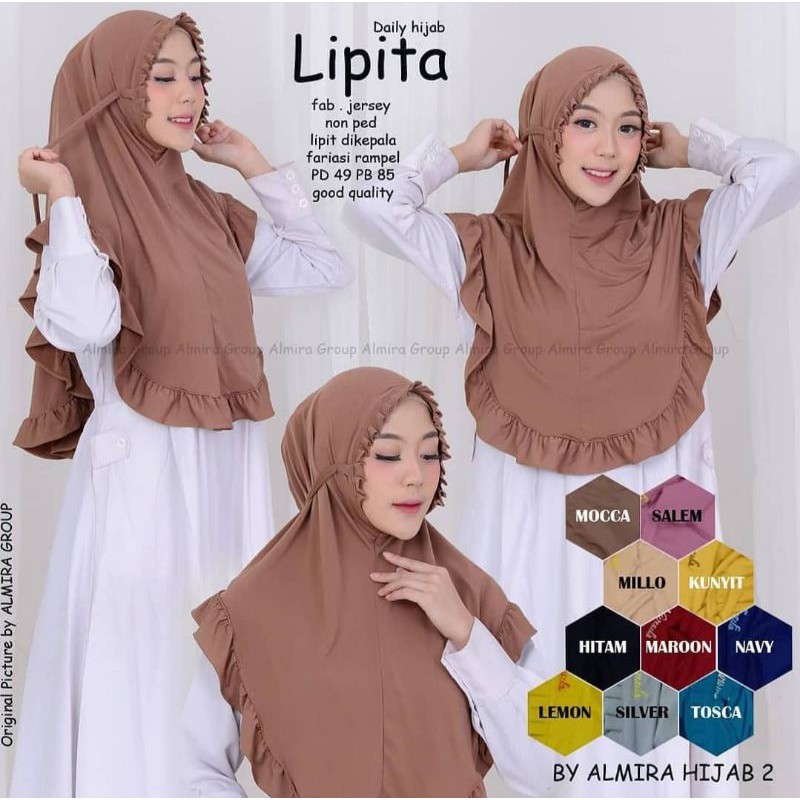 𝗦𝗛𝗘𝗟𝗢𝗩𝗘𝗦𝗛𝗢𝗣𝗣 - HIJAB KHIMAR KCB LIPIT LIPITA IRISH PREMIUM ORIGINAL JILBAB BERGO KERUDUNG REMPEL TAL