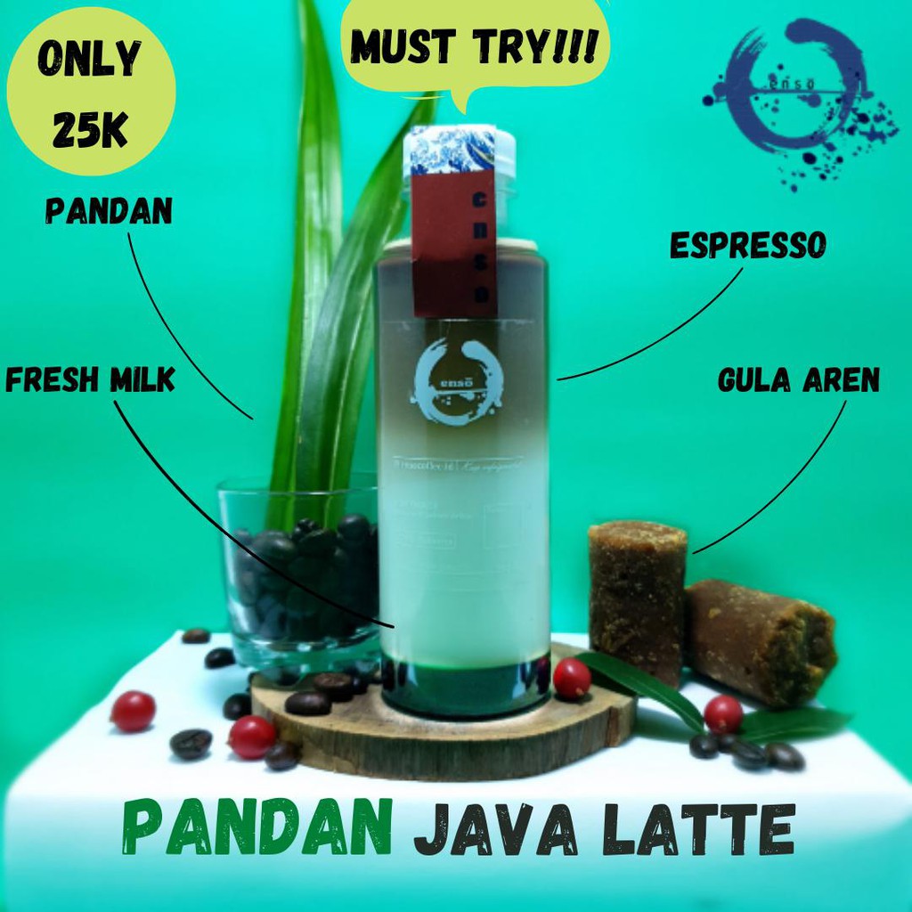 

Kopi Botolan Pandan Gula Aren Latte 250ml - Kopi Susu Pandan Gula Aren - Kopi Pandan Java Latte