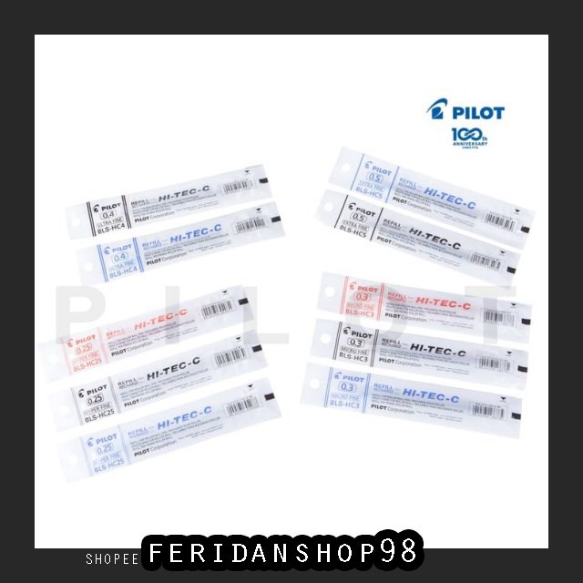 

FR22 PULPEN PILOT PEN HI-TEC-C BEST REFILL ISI ULANG HI-TEC -C BY FERIDANSHOP98