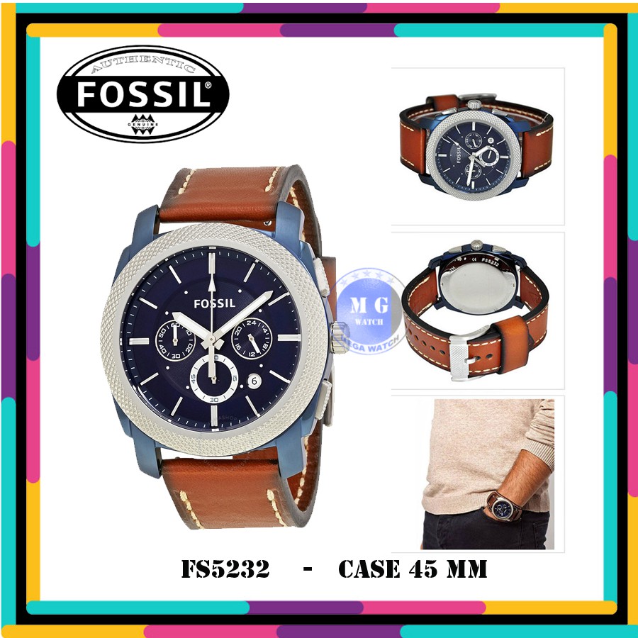 Jam Tangan Pria Fossil Original FS5232 FS 5232 Machine Chrono MURAH
