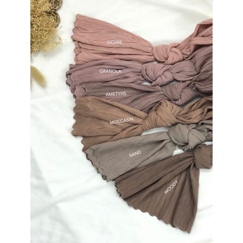 PLISKET PADI•• Pashmina Plisket Padi - Zig zag 180x75 - Ceruty Babydoll