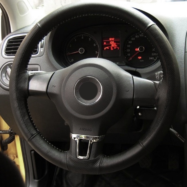 Cover Setir Mobil Kulit DIY Dengan Alat Jahit Hand Stitched Steering Wheel Cover