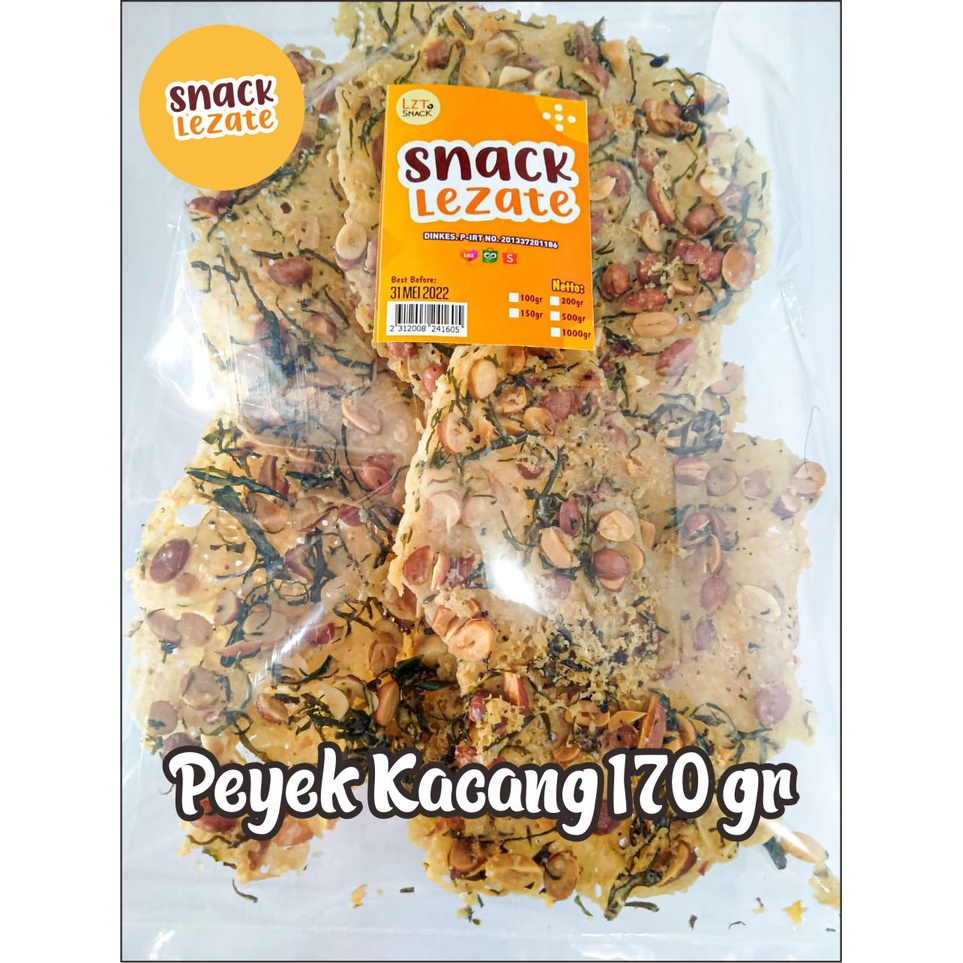 

Peyek Kacang Tanah 170gr Kualitas Super Enak Gurih Renyah / Rempeyek Kacang Peyek Mak Igun WAP SHOP