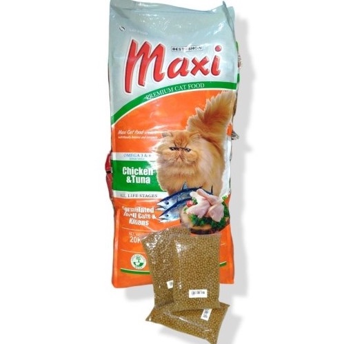 Makanan Kucing Maxi Cat Rasa Chicken Tuna 800gr Repack