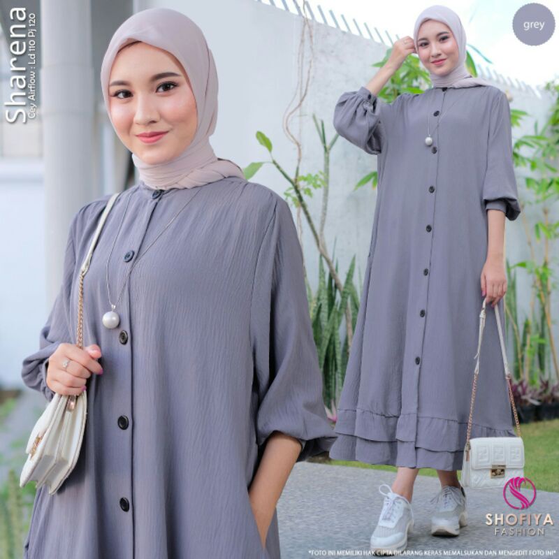 SHARENA, ELVA  Midi Dress Ory by Shofiya♥