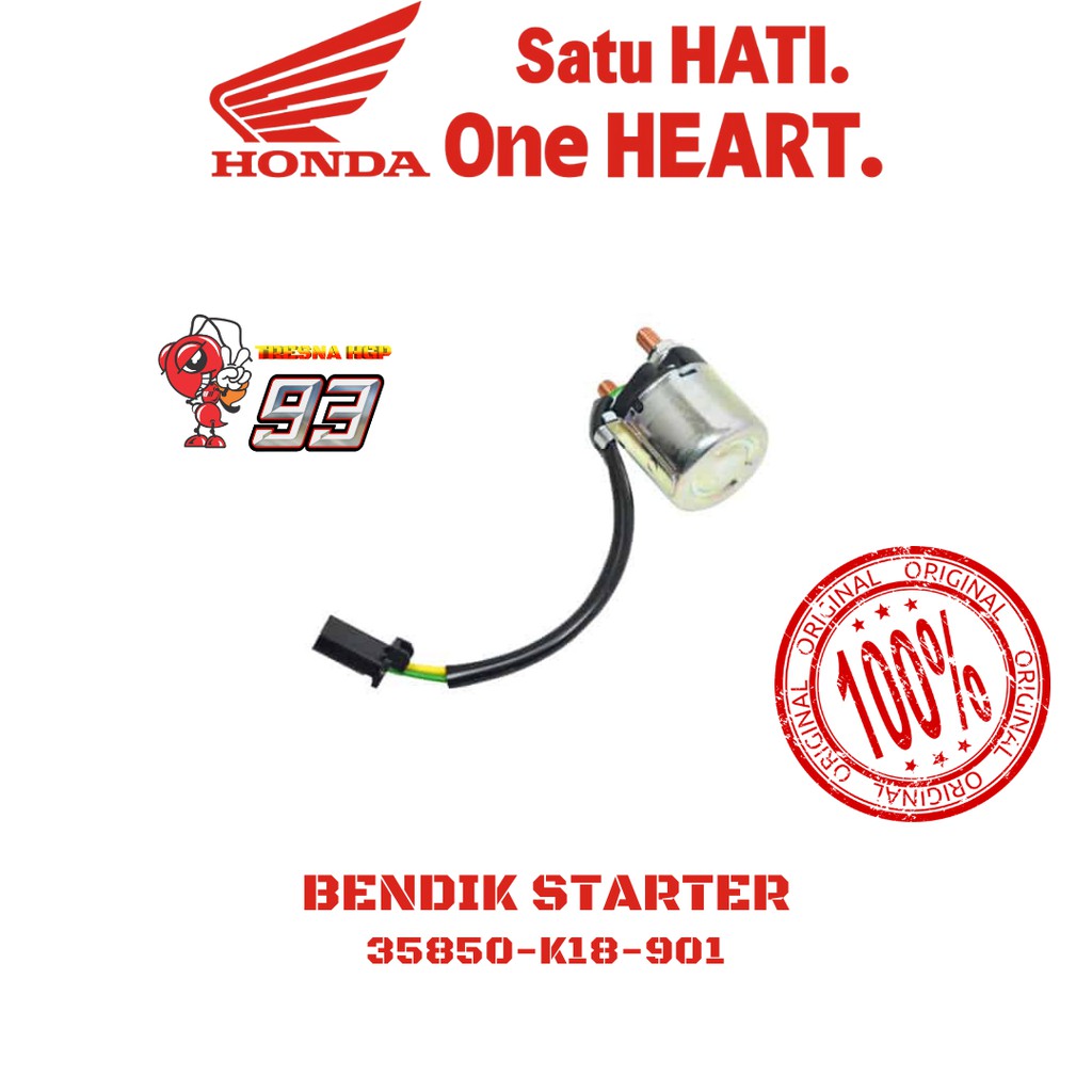 35850-K18-901 BENDIK STARTER VERZA 150 ORIGINAL | SWTICH ASSY STARTER 35850K18901