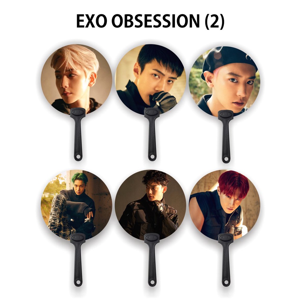 [READY STOCK] KIPAS TANGAN / HANDFAN EXO OBSESSION (2) - SOUVENIR KPOP UNOFFICIAL