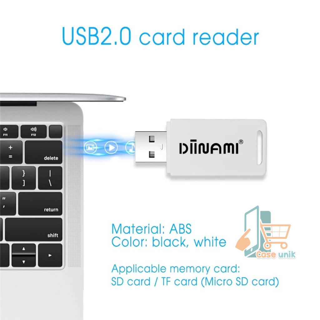 CARD READER DIINAMI SD CARD &amp; MICRO SD CARD HIGH SPEED FAST TRANSLIT DATA USB 2.0 ALL IN ONE FOR SMARTPHONE &amp; TABLETS CS3651