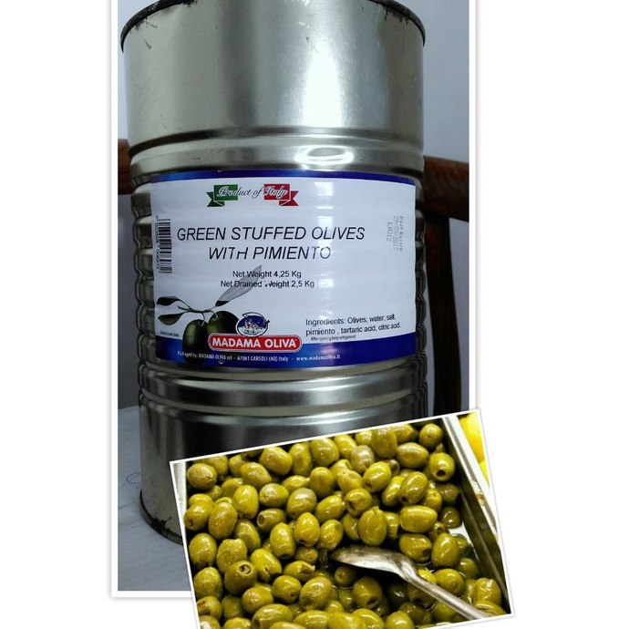 

Green Stuffed Olives - With Pimiento