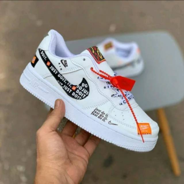 white air force 1 just do it