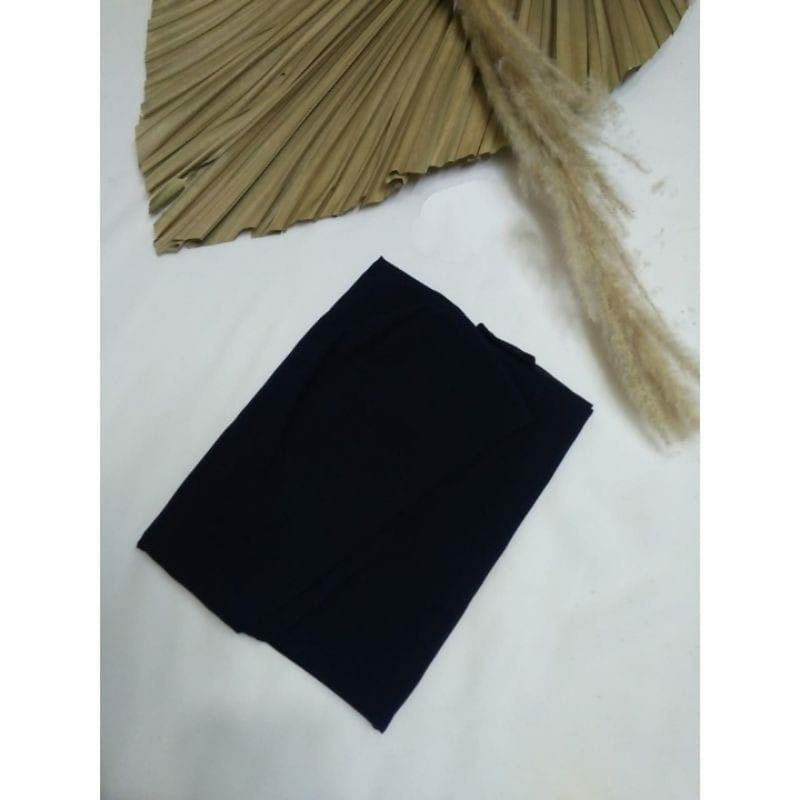 kimar kotak mini ceruty beby doll dua layar./ hijab ceruty dua layer mini beby doll prremium(beli 3 bunus ikat rambut 1)-Dongker