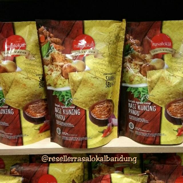 PROMO RASALOKAL BANDUNG VARIAN NASI KUNING PANDU DENGAN COCOLAN ASLI SAMBAL SEUHAH