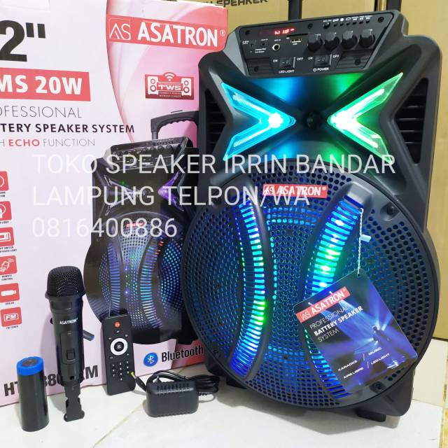 SPEAKER PORTABLE ASATRON 12INC