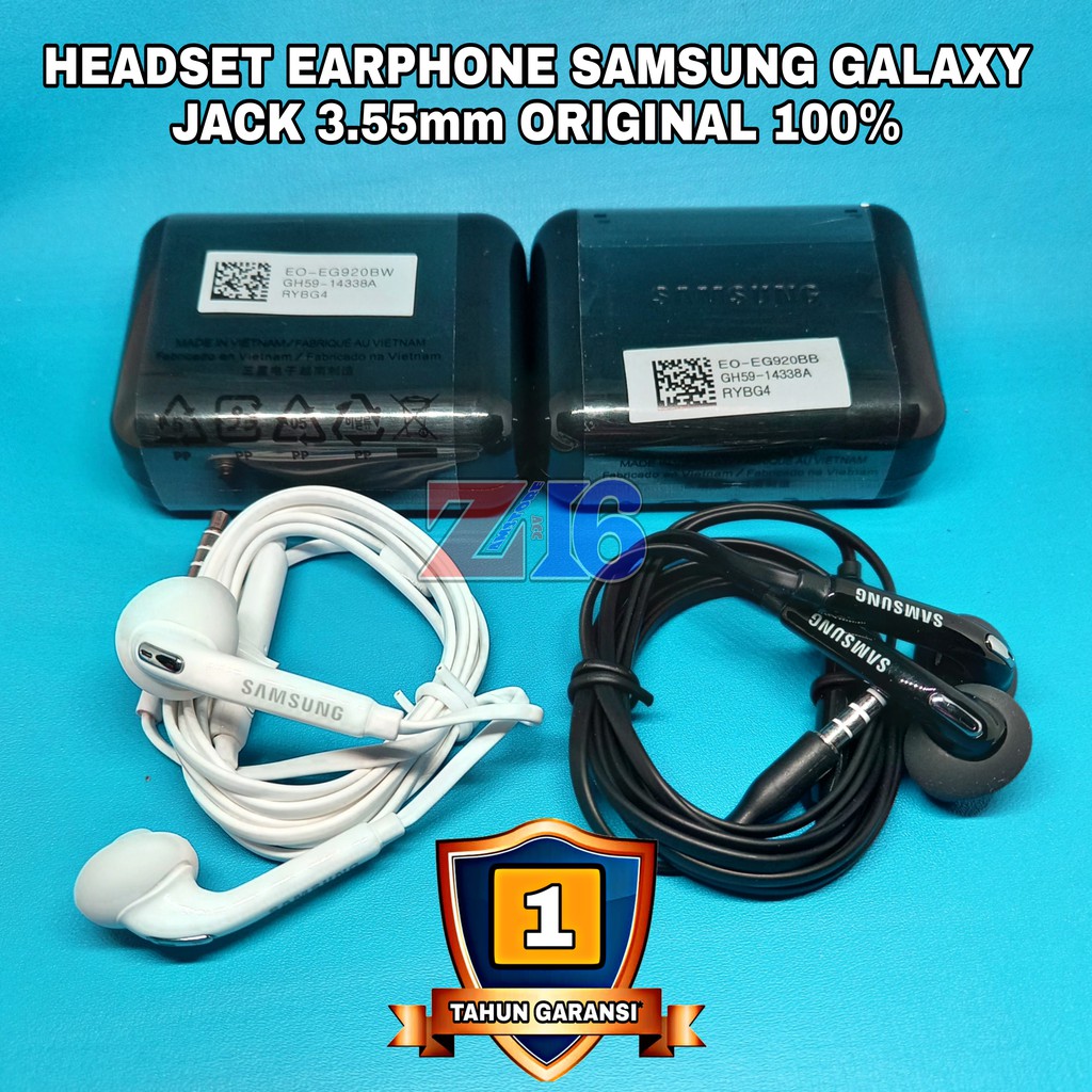headset handsfree samsung galaxy note 5 s6 s6 edge s7 s7 edge original 100 persen hitam a30s a50s a3