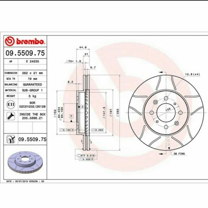 DISC BRAKE BREMBO MAX HONDA JAZZ GE8 MOBILIO BRIO FREED NEW CITY