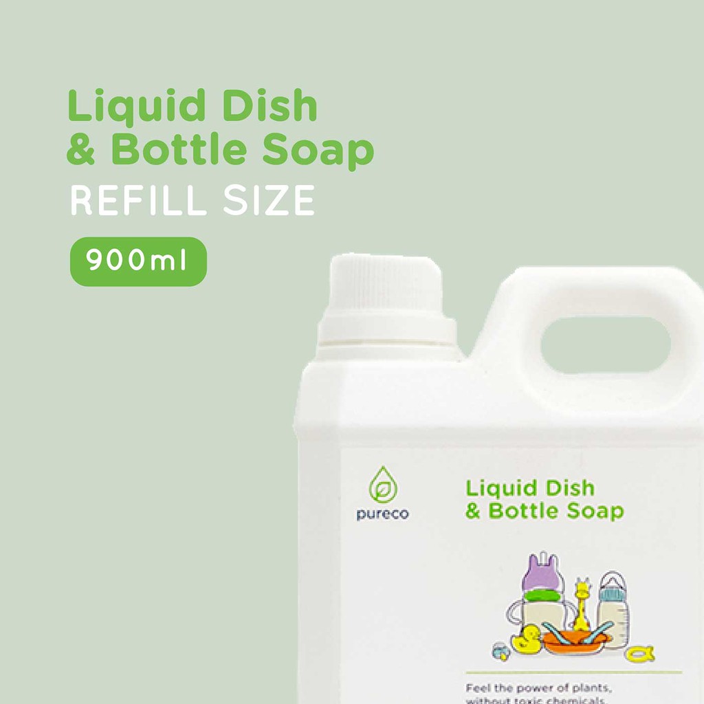 PURECO REFILL LIQUID DISHSOAP 900ML