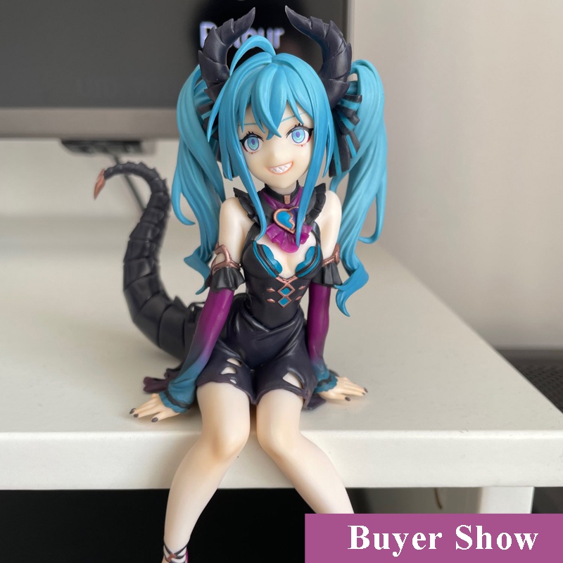 Mainan Action Figure Anime Hatsune Miku Kawaii Little Devil Bahan PVC Ukuran 15CM Untuk Hadiah Ulang Tahun Anak