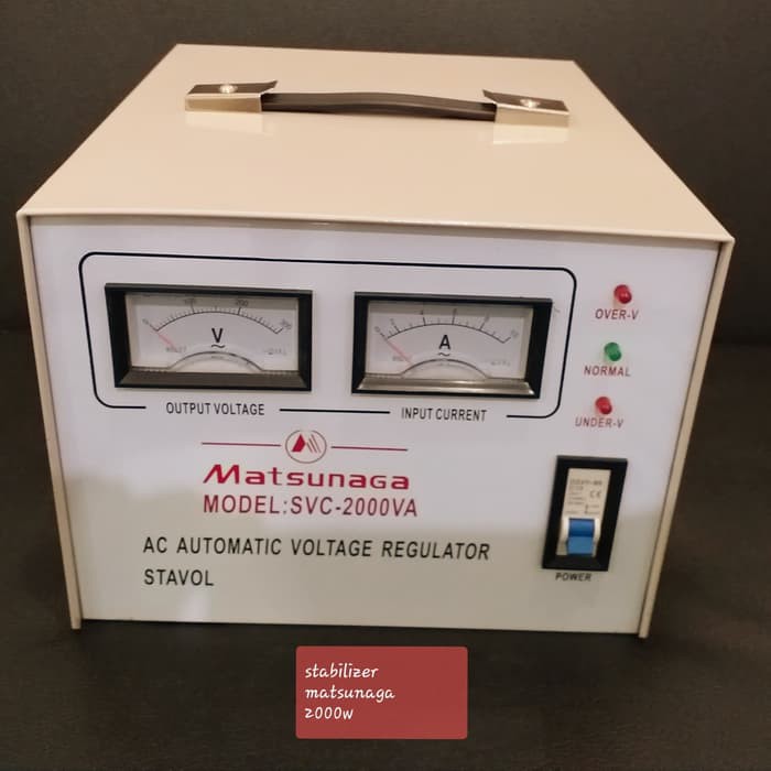 Stabilizer MATSUNAGA Stavol 2000 watt Servo Motor/Soft Start/Regulator 2000va