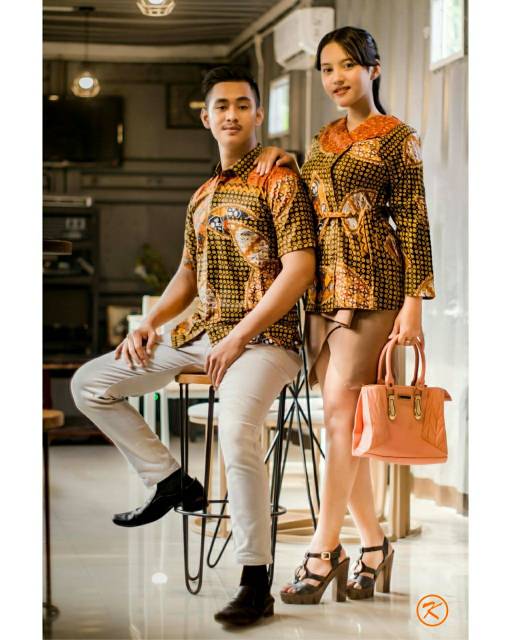 COUPLE ATASAN BATIK BLUS BATIK KEMEJA BATIK PRIA