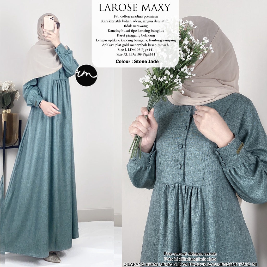 LAROSE MAXY ORI 100% By RATU MULABEES GAMIS TERBARU || GAMIS SYAR'I PREMIUM || GAMIS MANIS || GAMIS 
