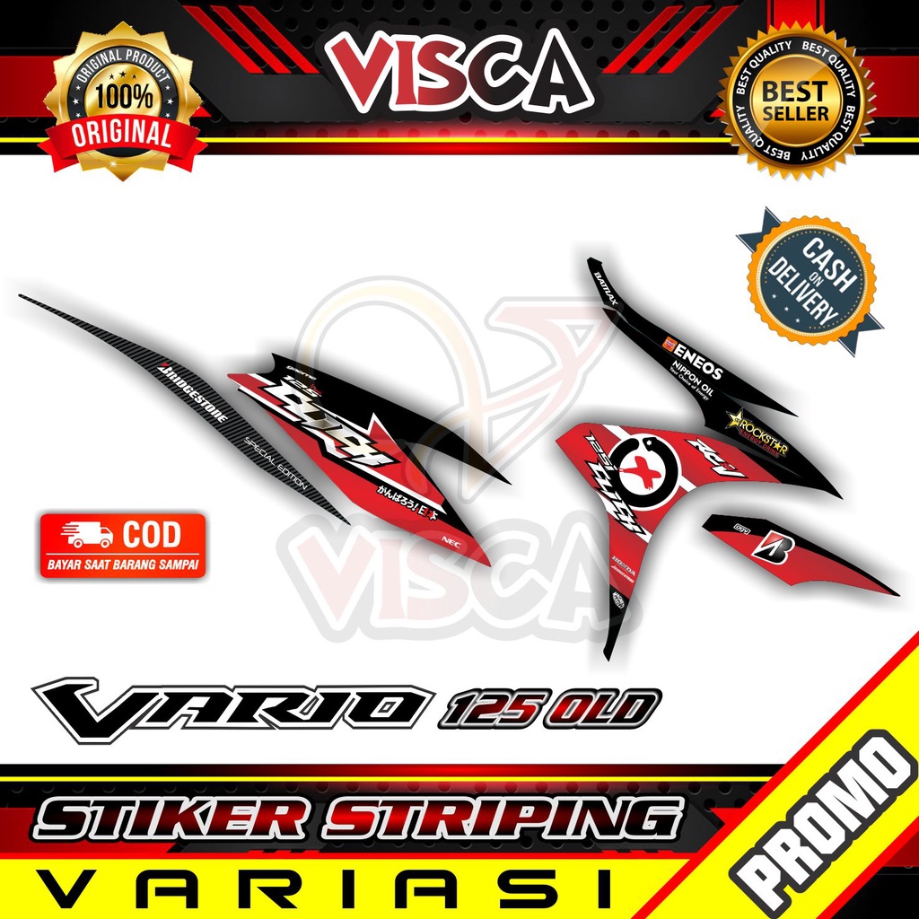 Striping Vario 125 Old - Sticker Striping Variasi Lis Vario 125 Old - Striping Hologram Vario 125 Ol