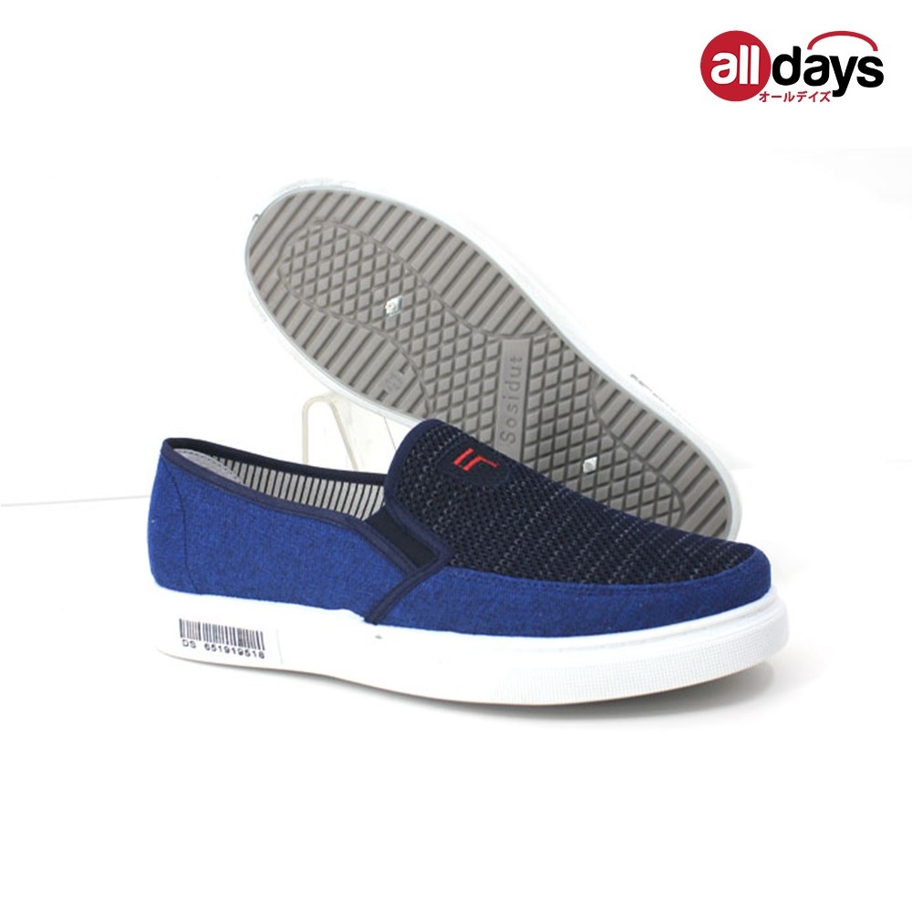 Faster Sepatu Sneakers Slip On Kanvas Import Pria 1037 Size 39-43