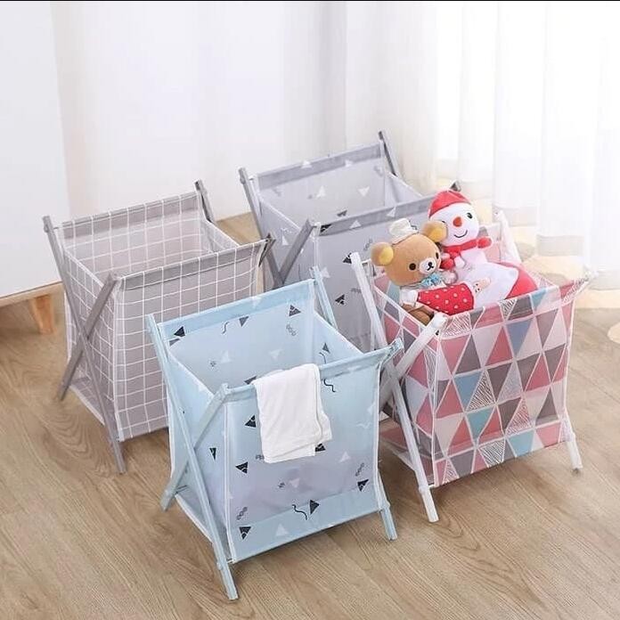 [UNIK88] Keranjang Baju Cucian Lipat Model Tekuk