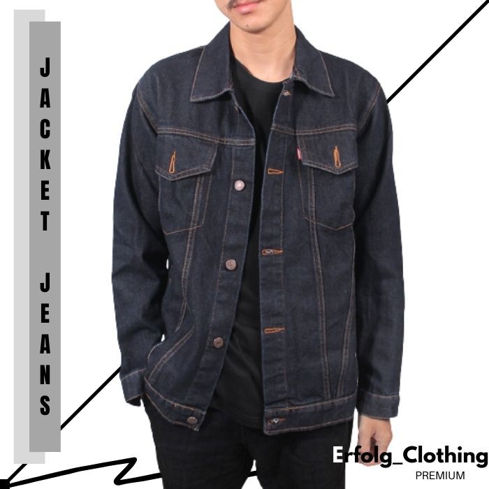 Jeket Jeans Pria Garment Jaket Distro Jin Original Jacket Denim Cowok Premium Hight Quality ORI