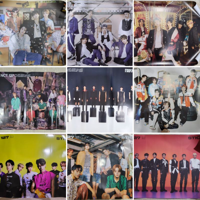 NCT - Dream 127 Hot Sauce Sticker Sticky Universe Favorite Classic Ver Group Poster Rolled Folded