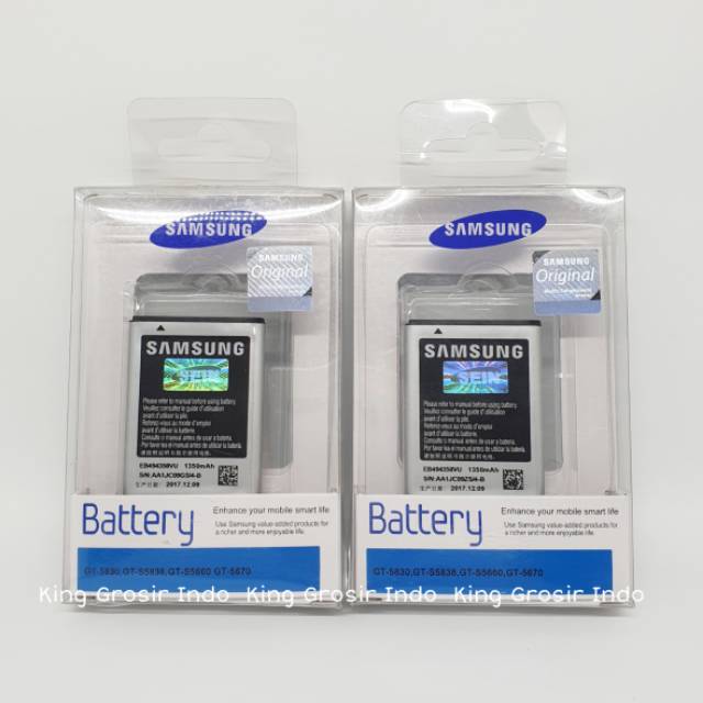 dc88 - Baterai Samsung Galaxy Ace1 S5830 S6310 S6810 S7500 Original 100% Battery Galaxy Ace Ace 1