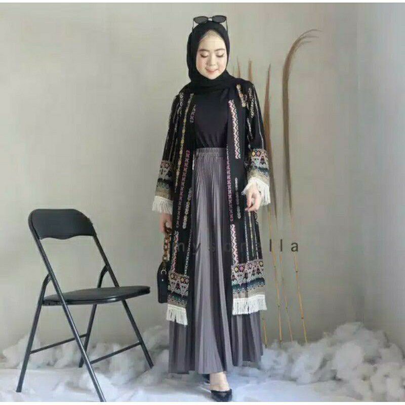 PROMO GRATIS  HIJAB/BOHEMIAN  SET  ORI  RAYON  BKK/SELEGRAM  OOTD  HIJAB  PREMIUM/SETELAN WANITA BAGUS MURAH