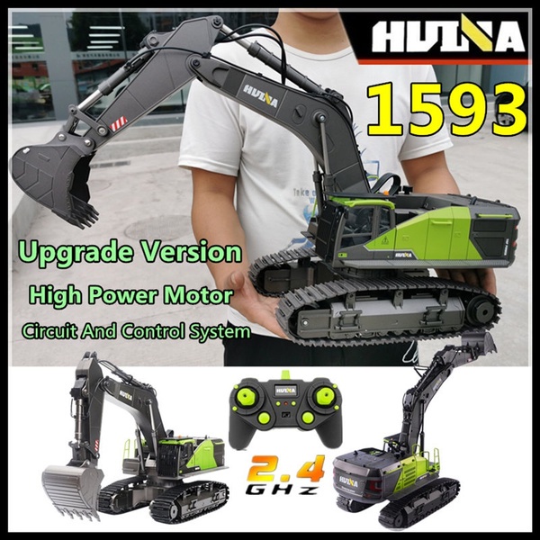Rc Car Alat Berat Heavy Tool Huina 1593 RC Excavator Skala 1/14 22CH