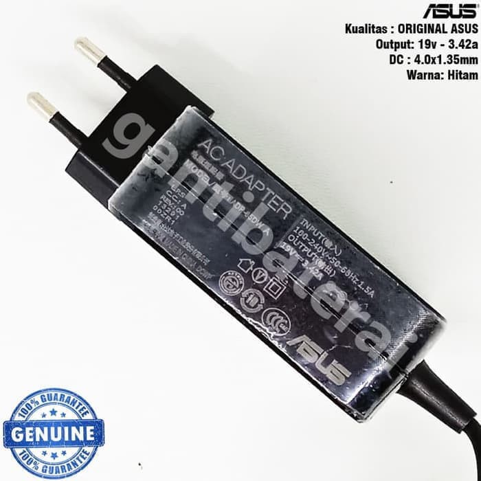 Adaptor Charger Asus Zenbook UX303 UX32V UX321A 4.0x1.35mm Original