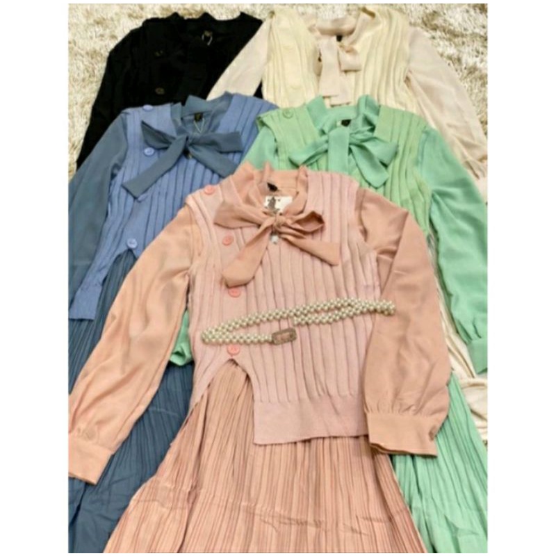 ❤️CITYBLOOMS❤️ Tunik Vivorie Import/Tunik Rajut Vivorie/Dress Rajut Vivorie/Tunik Rajut 2in1/Dress R