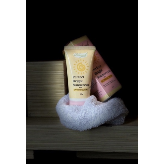 Perfect Bright Sunscreen with UV Protection Sunscreen Rhajab Beauty 50spf Distributor (beli bnyak te