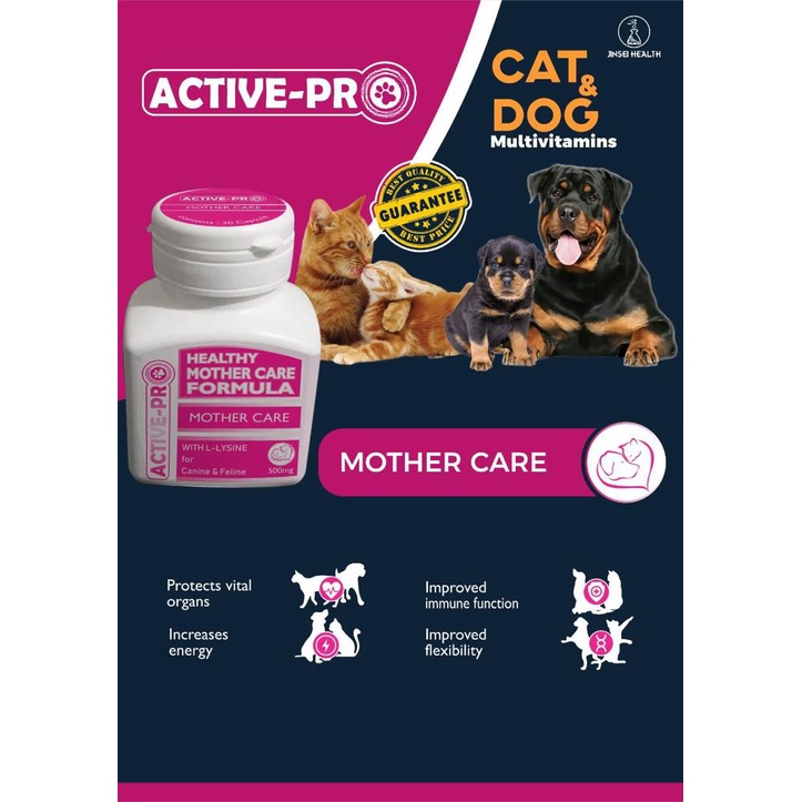 ACTIVE PRO MOTHER CARE MULTIVITAMIN UNTUK IBU KUCING DAN ANJING