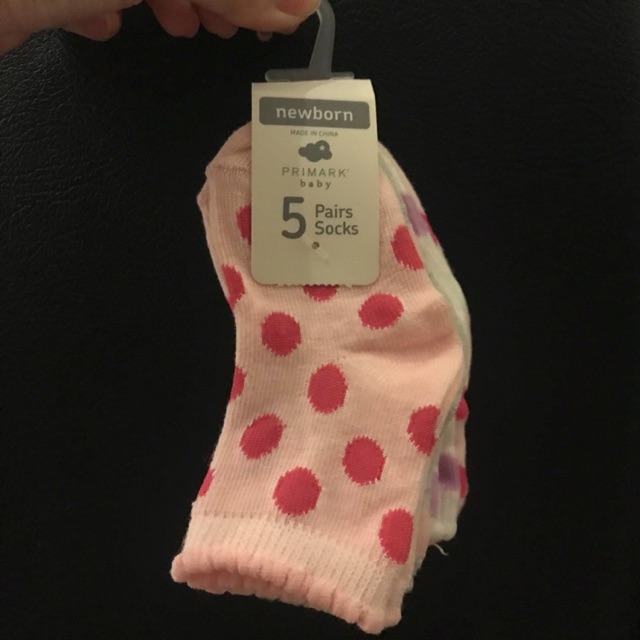 Imported Primark Baby Girl Socks 5 Pairs