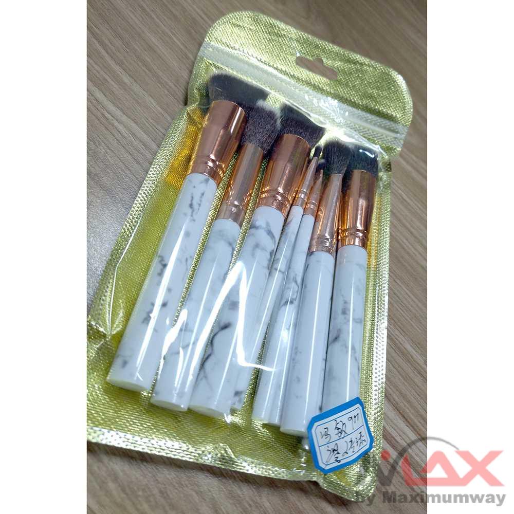 Kuas Brush Make Up 10 Set Marble Exclusive  Makeup Brushes Set Foundation Concealer Bronzer Blusher Face Powder Eyeliner Eyeshadow Lips Eyebrow Brush Makeup Tools 10PCS Marble Makeup Brushes Tool Set Cosmetic Powder Eye Shadow Foundation Blush Blending