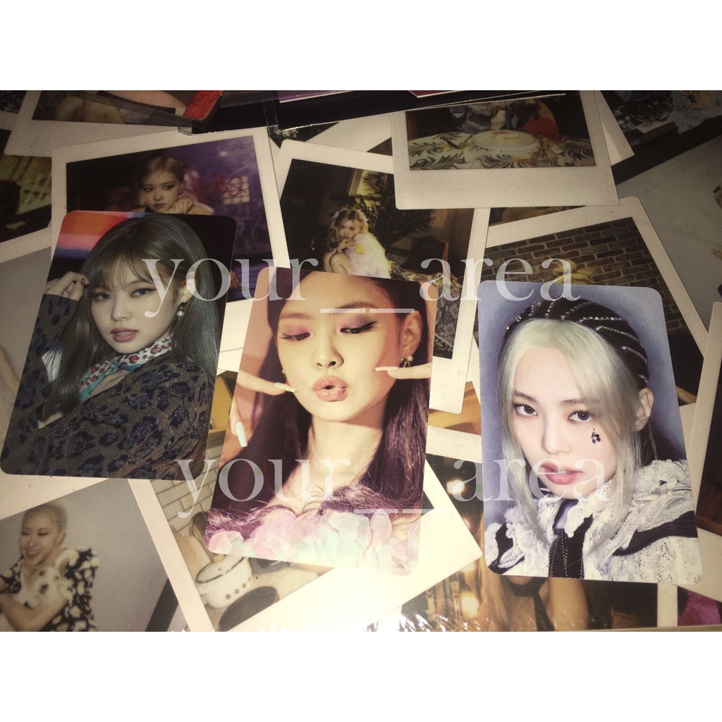 PHOTOCARD - JENNIE NUNMUL / JENNIE LIMITED 4+1 HOW YOU LIKE THAT VERSION OFFICIAL bundle segambreng