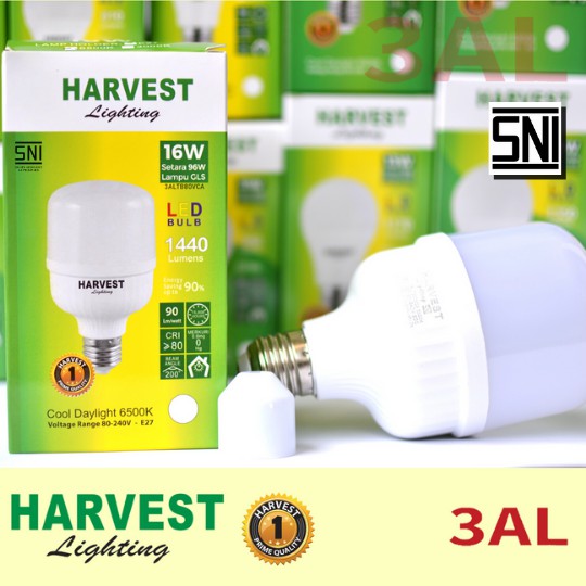 16W HARVEST LIGHTING Lampu Kapsul LED T-Bulb 16 watt Lampu Hemat Energi Original Bersertifikat SNI dan Bergaransi