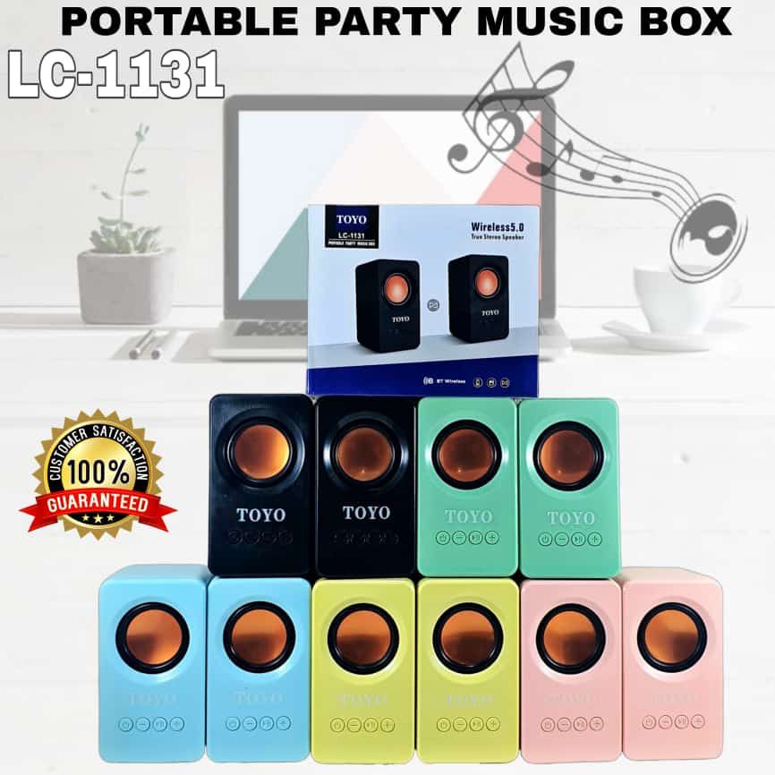 Speaker Bluetooh Macaron LC 1131 Speaker Bluetooh Wireless TWS - speaker Toyo Komputer