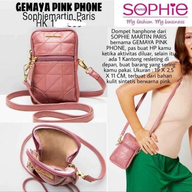 Gemaya Sling Phone PINK Sophie Martin