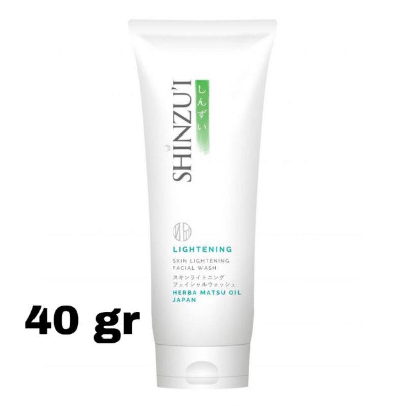 SHINZUI FACIAL WASH SKIN LIGHTENING 40 GR ~ 100% Original