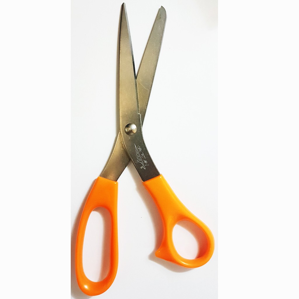 jual gunting kain bagus awet dan ringan,bahan dari stainless steel - orange 8 1/2&quot;