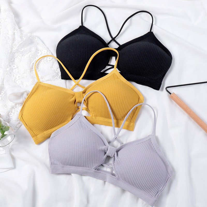 Bra Wanita Tanpa Kawat Bahan Halus BH Pakaian Dalam Bra Push Up Elastis Sexy dengan Busa