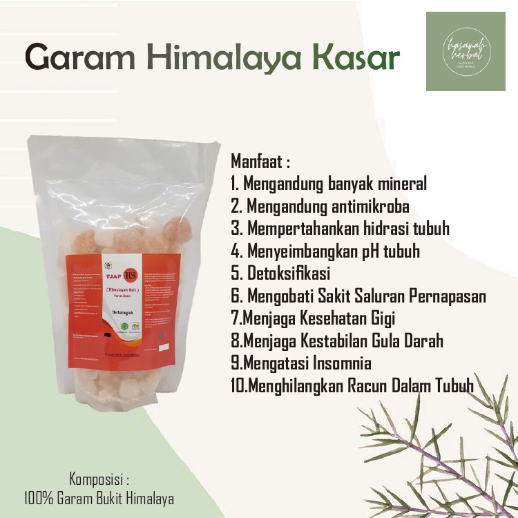 

Garam Himalaya Kasar / Himalayan Rock Salt 500gr